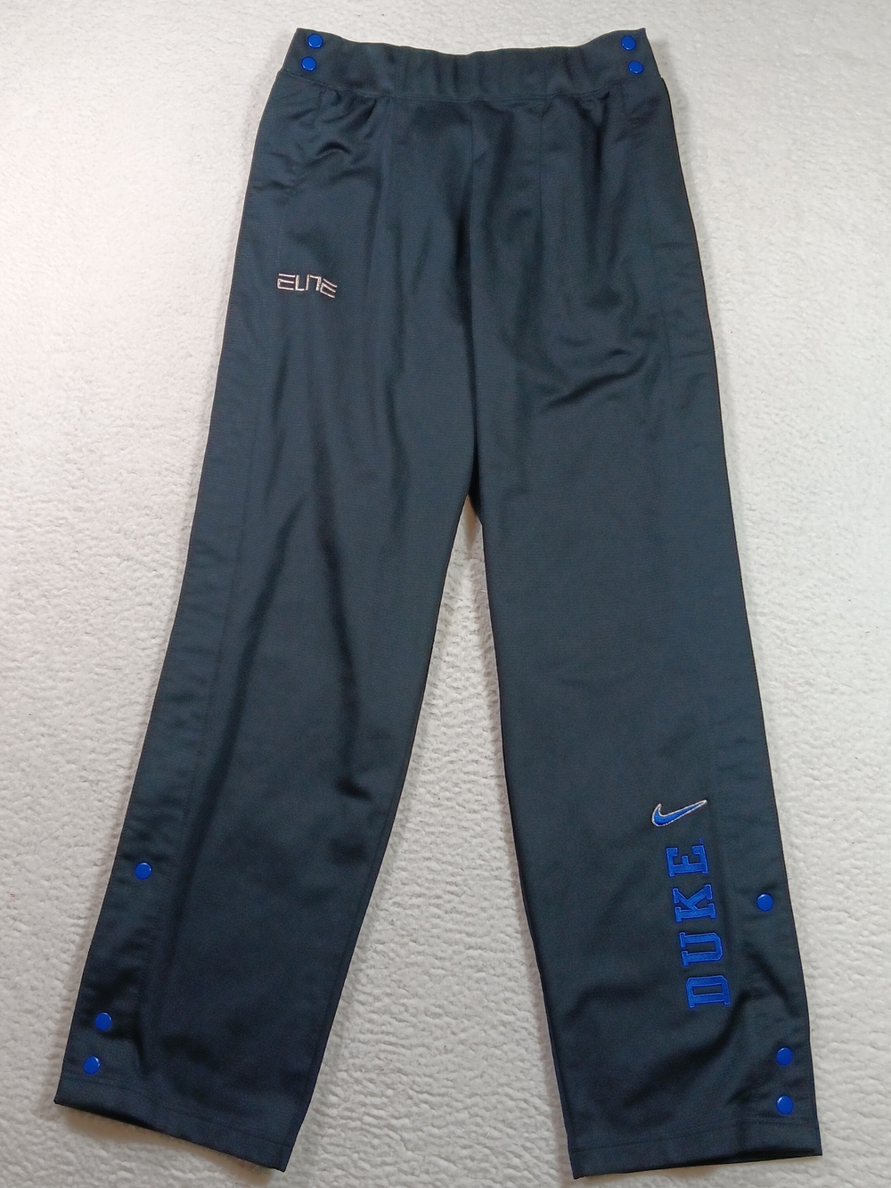 Vintage Nike Pants Mens Large Black Elite Breakaway Tear Away Duke University